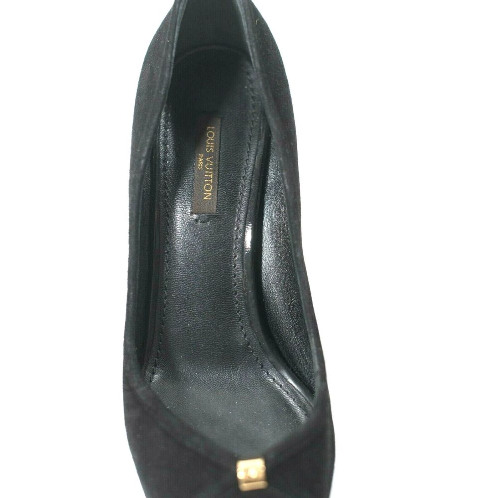 Louis Vuitton 36.5 Black Kimono Suede Pumps - Picture 2 of 6